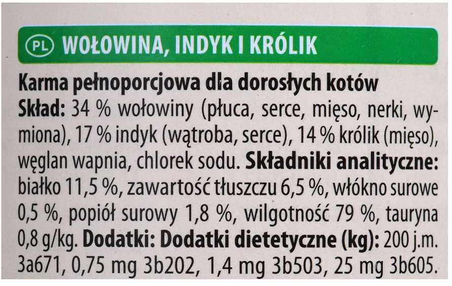 Animoda Drėgnas Kačių Maistas - Animonda Carny Jautiena, Kalakutiena, Triušis 400g