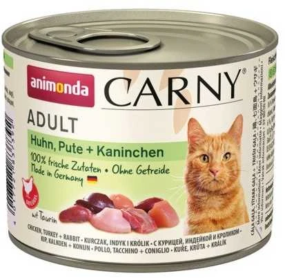 Animoda Drėgnas Kačių Maistas - Animonda Carny Vištiena/Kalakutiena/Triušis 200 g