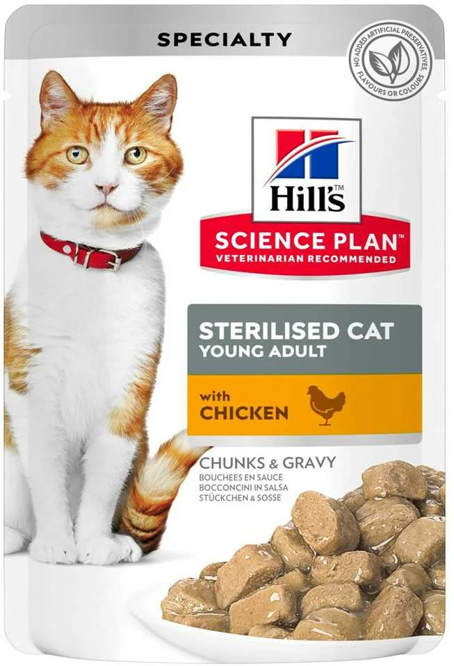 Drėgnas Kačių Maistas - Hill's Science Plan su vištiena 85g