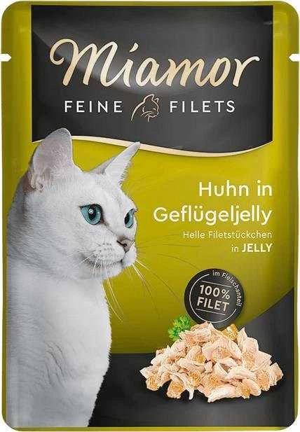 Drėgnas Kačių Maistas - Miamor Feine Filets su Paukštiena, 100g