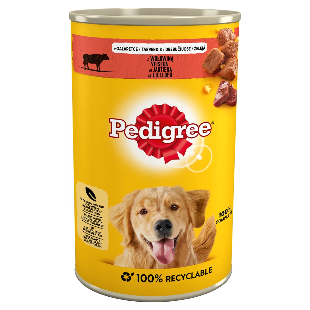 Drėgnas Šunų Maistas - Pedigree Jautiena Suaugusiems 1.2kg