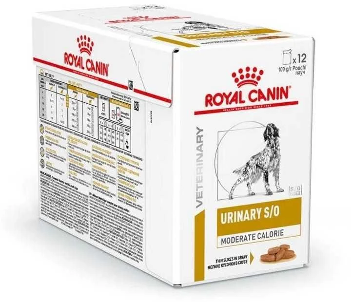 ROYAL CANIN Dog Urinary S/O Moderate Calorie - šlapias šunų maistas - 12 x 100g
