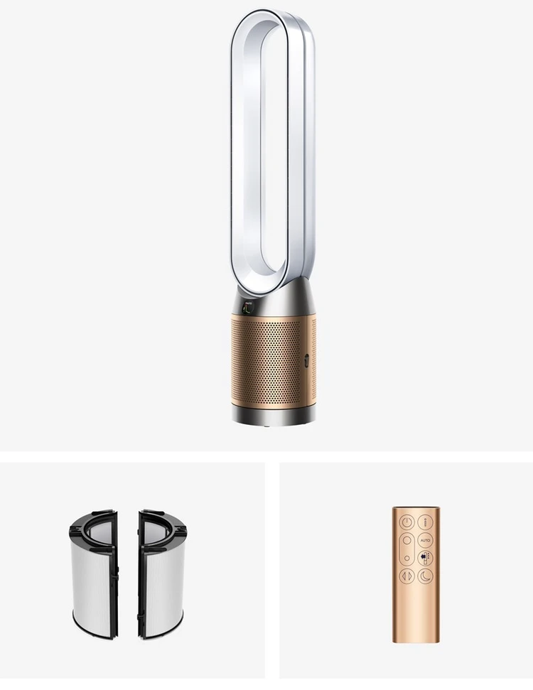 Oro valytuvas Dyson Purifier Cool TP12, Baltos ir aukso spalvos