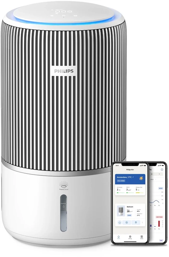 Drėkintuvas Oro valytuvas - Philips PureProtect Vanduo 3400 Series Arctic Baltas