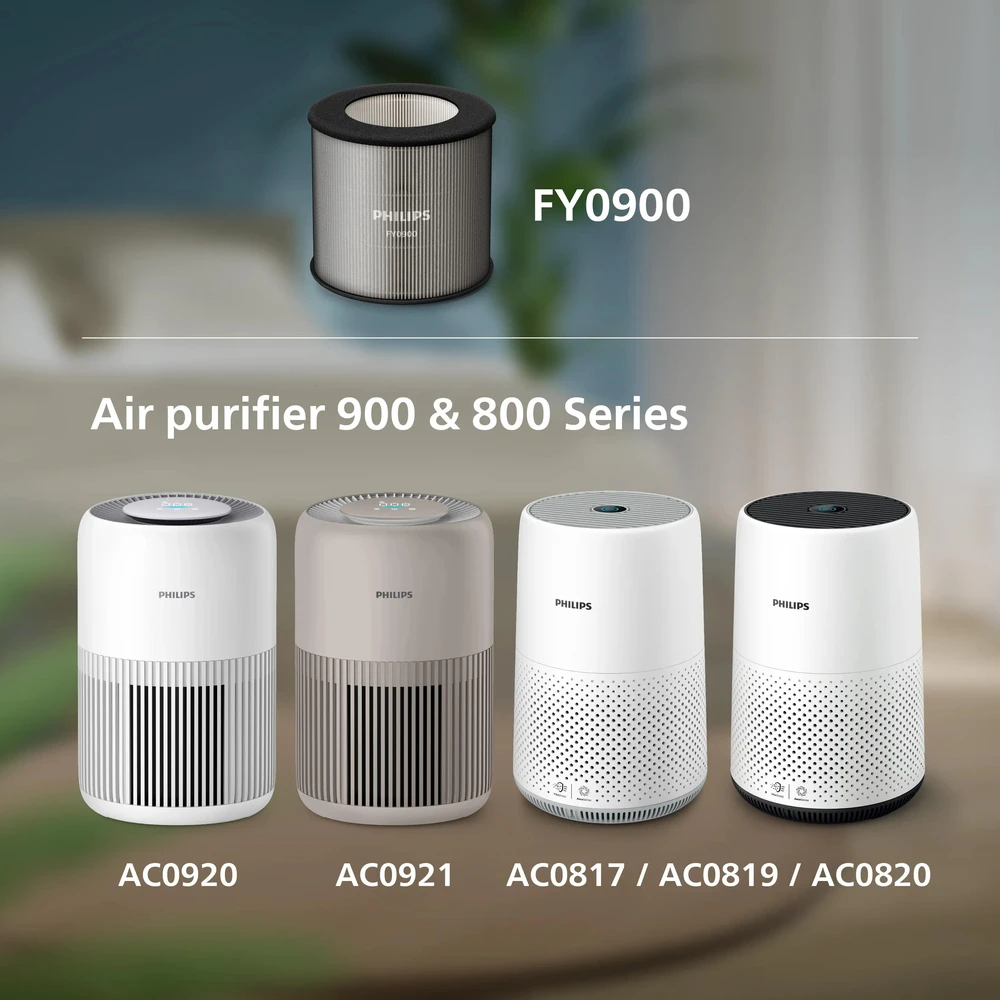 Drėkintuvas „Philips“ oro valytuvas, 900 ir 800 serijų, HEPA „NanoProtect“ filtras, FY0900/30