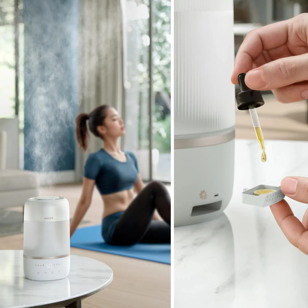 Oro drėkintuvas Philips 1000 serija, iki 41 kv. m, Baltas