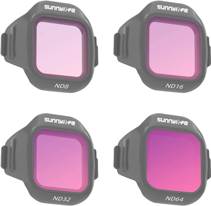 4 „Sunnylife ND8 + ND16 + ND32 + ND64“ filtrų rinkinys, skirtas „MINI 5 Pro“
