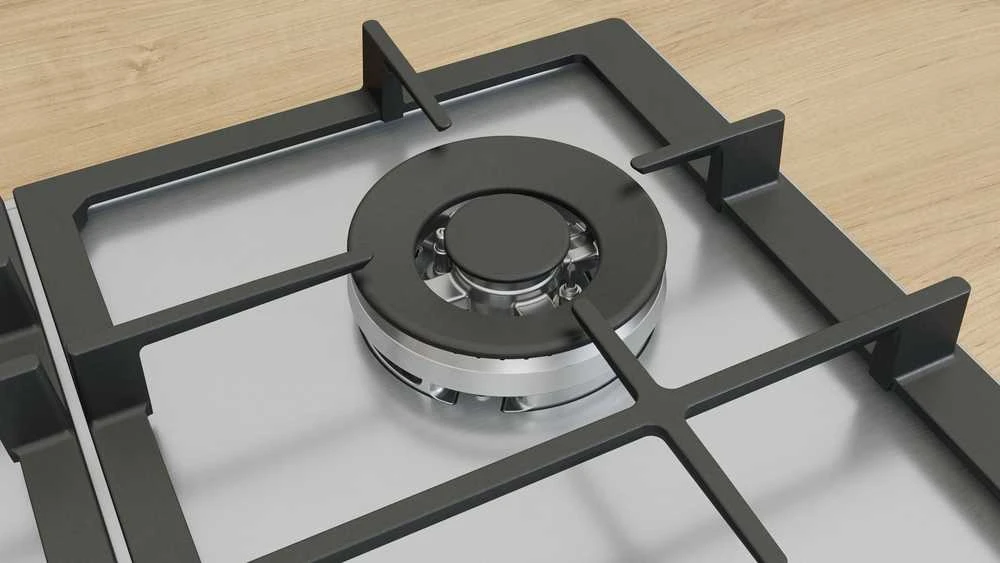 Bosch Serie 6 PCH6A5I90 hob Nerūdijantis plienas Built-in 60 cm Gas 4 zone(s)