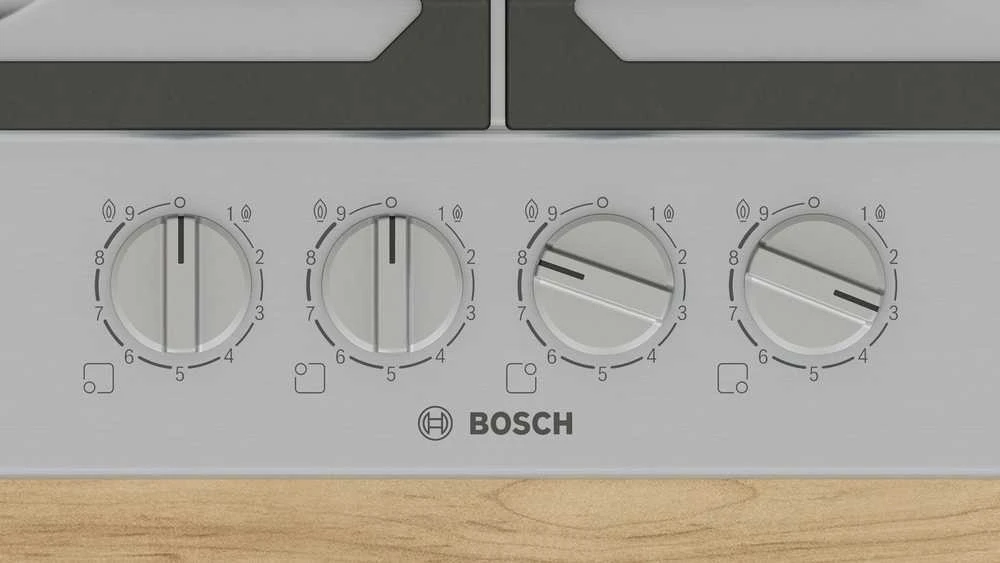 Bosch Serie 6 PCH6A5I90 hob Nerūdijantis plienas Built-in 60 cm Gas 4 zone(s)