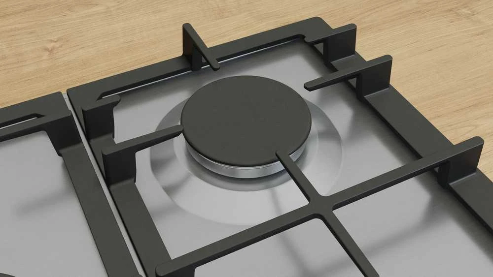 Kaitlentė Bosch Serie 6 PCQ7A5I90 hob Nerūdijantis plienas Built-in 75 cm Gas 5 zone(s)