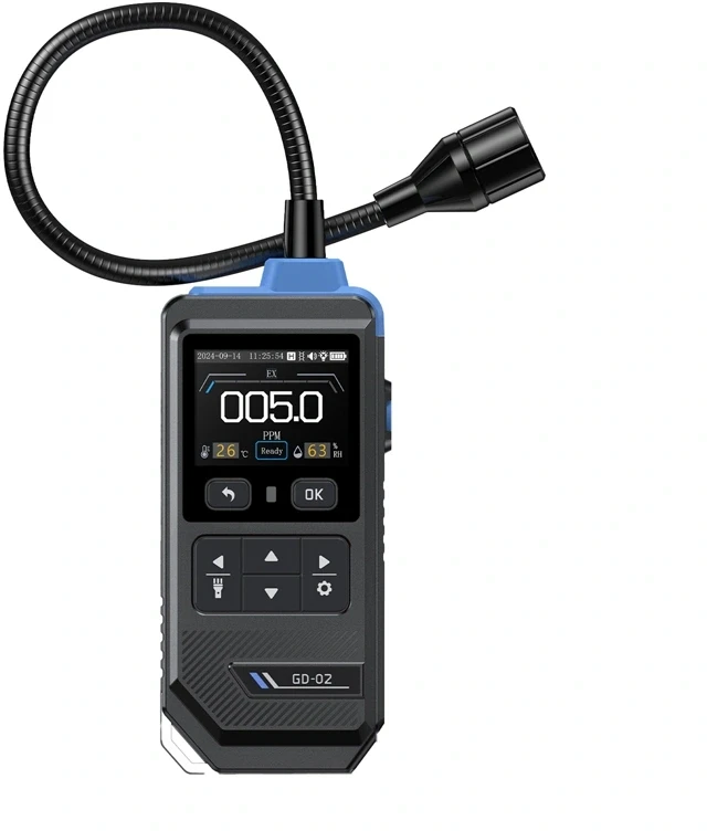 FNIRSI GD-02 Degiųjų dujų detektorius su spalvotu ekranu