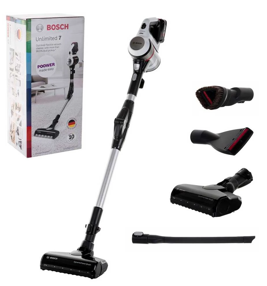 Bosch Įkraunamas dulkių siurblys Unlimited 7, Baltas (BBS711W)