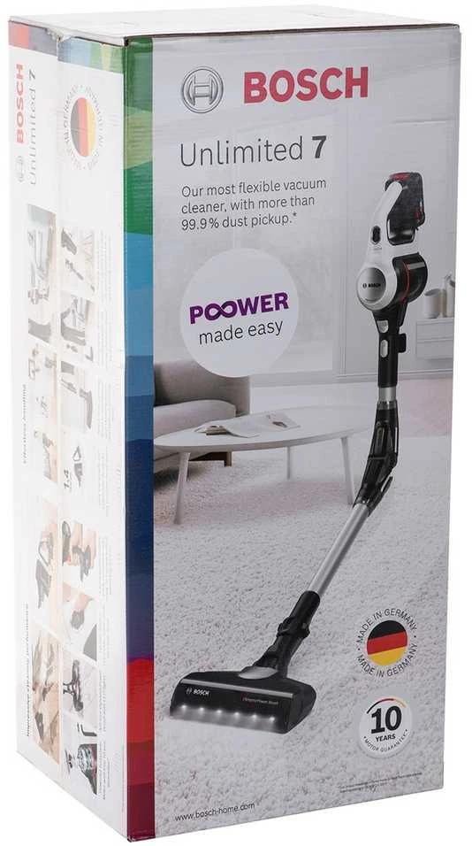 Bosch Įkraunamas dulkių siurblys Unlimited 7, Baltas (BBS711W)