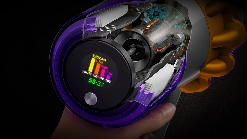 Dulkių Siurblys - Dyson V15s Detect Submarine 2 Viename Tiesinis Dulkių Siurblys 0,77 L Nikelio, Geltonas