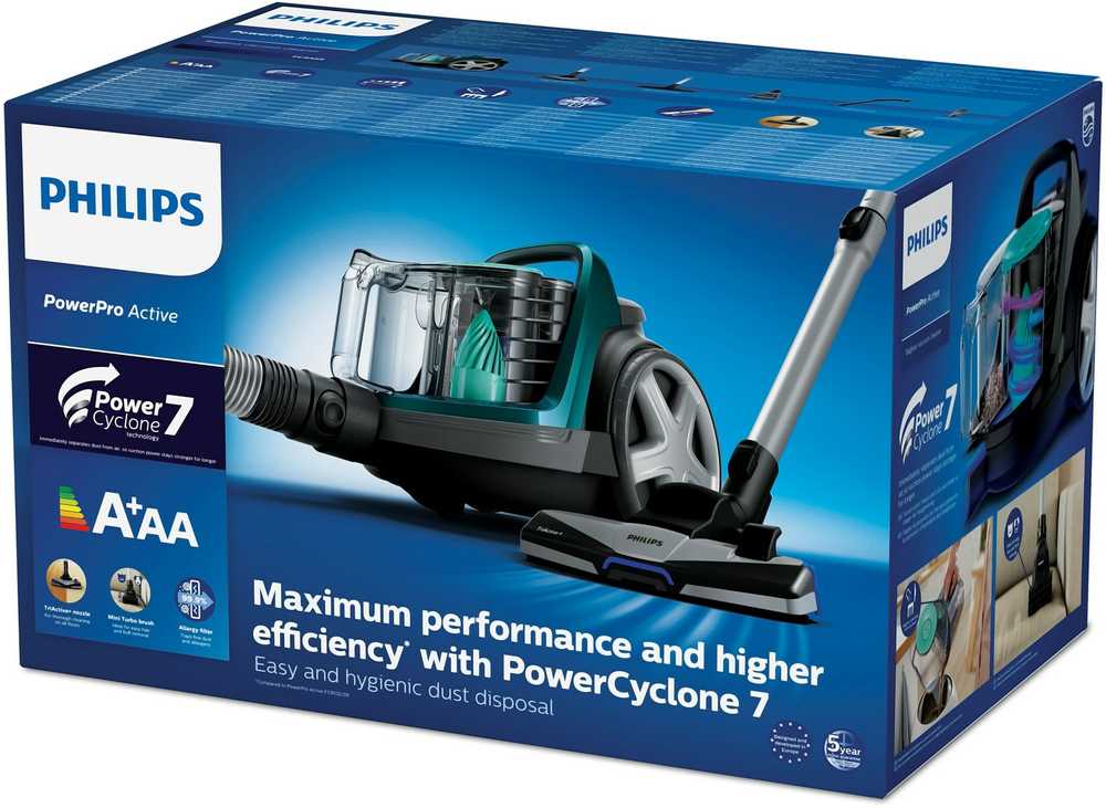 Dulkių siurblys Philips 5000 series FC9555/09 vakuuminis 1,5 l Cilindro siurblys Sausas 900 W be maišelio