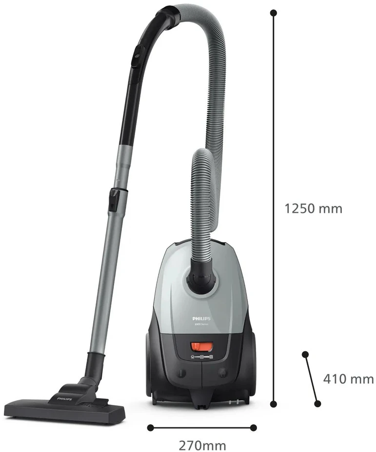 „Philips 2000“ serijos dulkių siurblys su maišeliu XD2142/12, 800 W