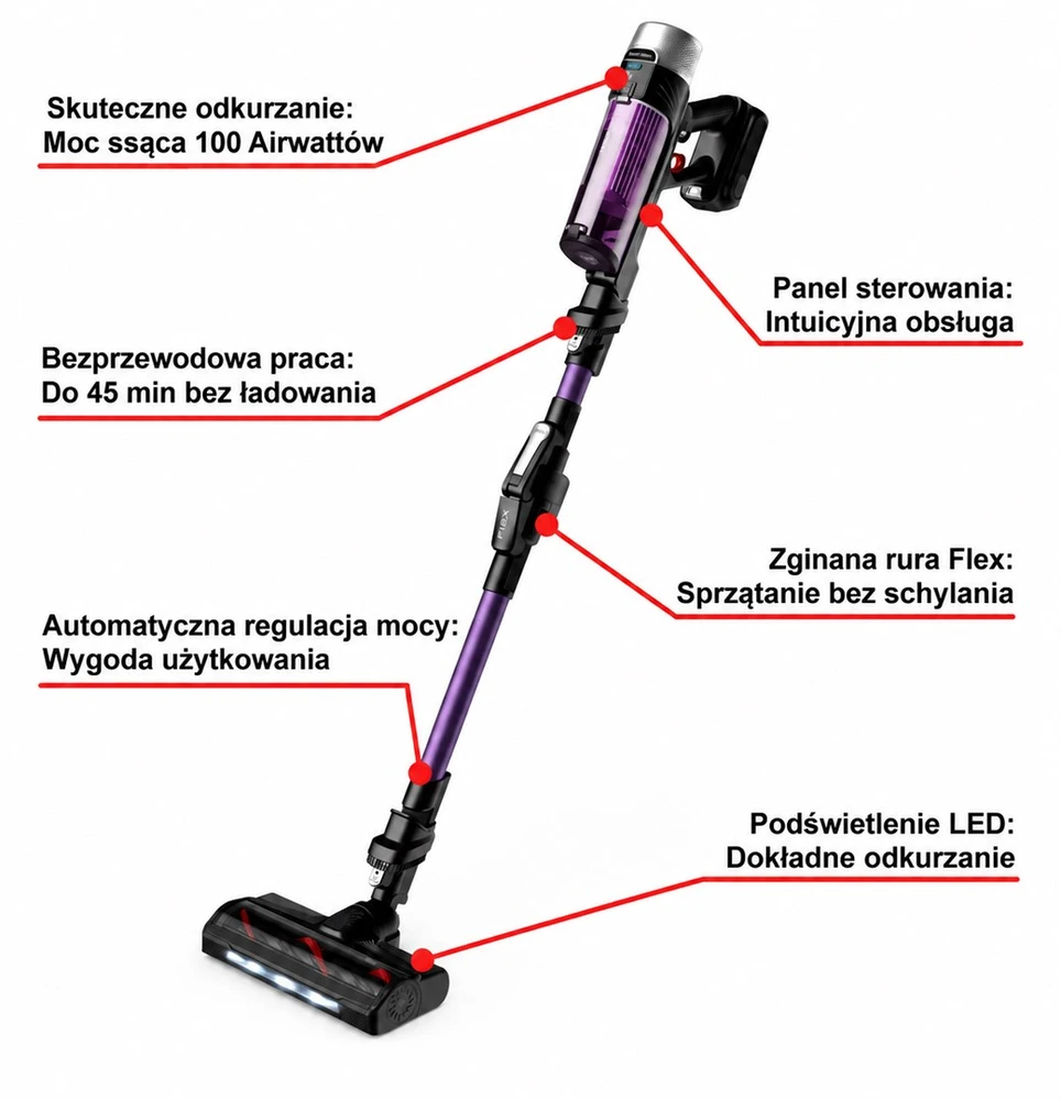 Belaidis dulkių siurblys Tefal X-Force Flex 9.60 Allergy (TY2039WO)