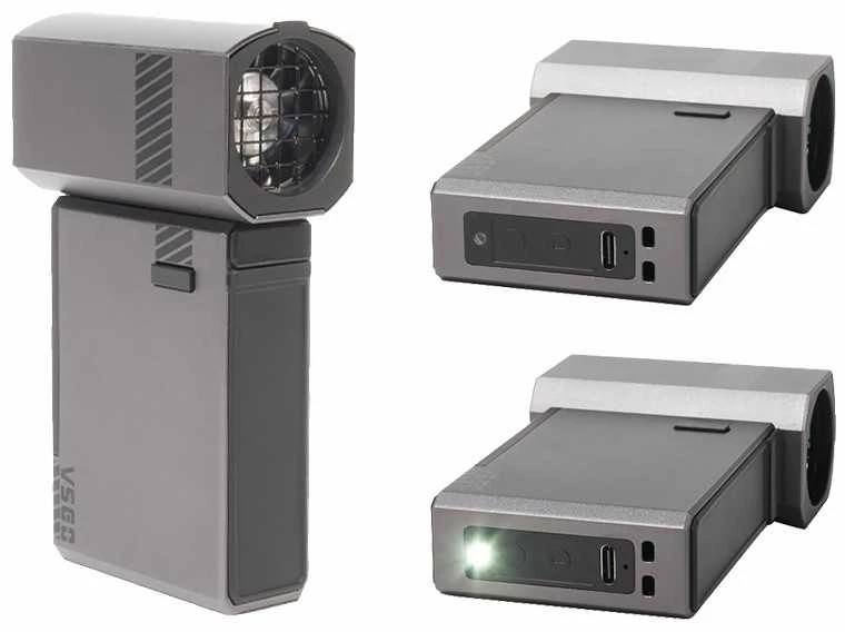 Dulkių Siurblys - VSGO V-EB012E-S1 3-grečių Elektrinis Pučiamasis USB-C 1200mAh Baterija