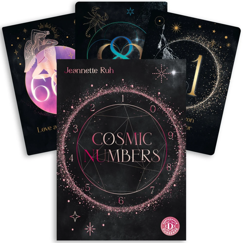 Dusserre Cartomancie Divinacijos Kortų Rinkinys - Dusserre Cosmic Numbers 42 Magical Number Cards