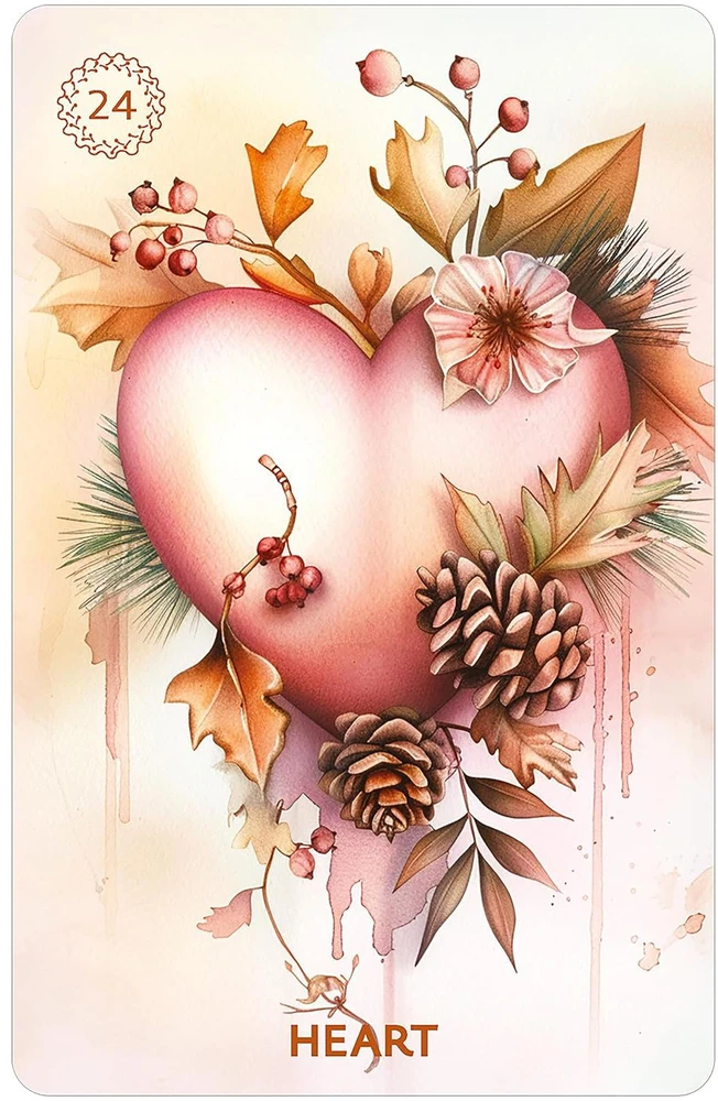 Cartamundi Dusserre Cartomancie Kolekcionuojamos Kortelės - Autumn's Embrace Lenormand 36 Kortelės Su Dama Ir Ponas