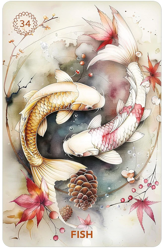 Cartamundi Dusserre Cartomancie Kolekcionuojamos Kortelės - Autumn's Embrace Lenormand 36 Kortelės Su Dama Ir Ponas