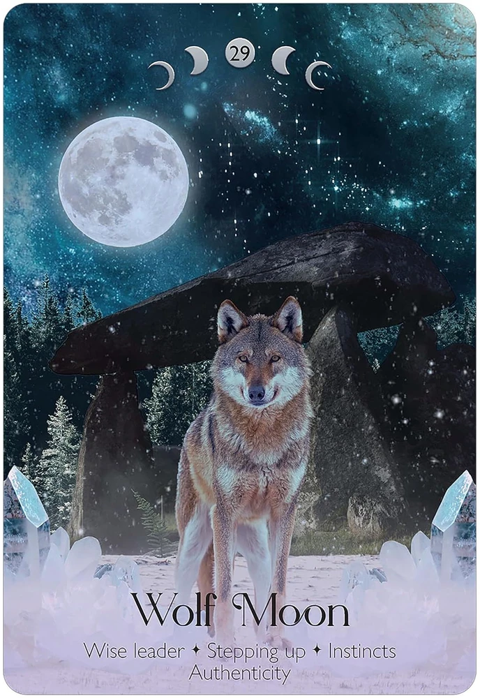 Dusserre Cartomancie Kolekcionuojamos Orakulo kortelės - Dusserre Lunar Magic 40 Cards Set