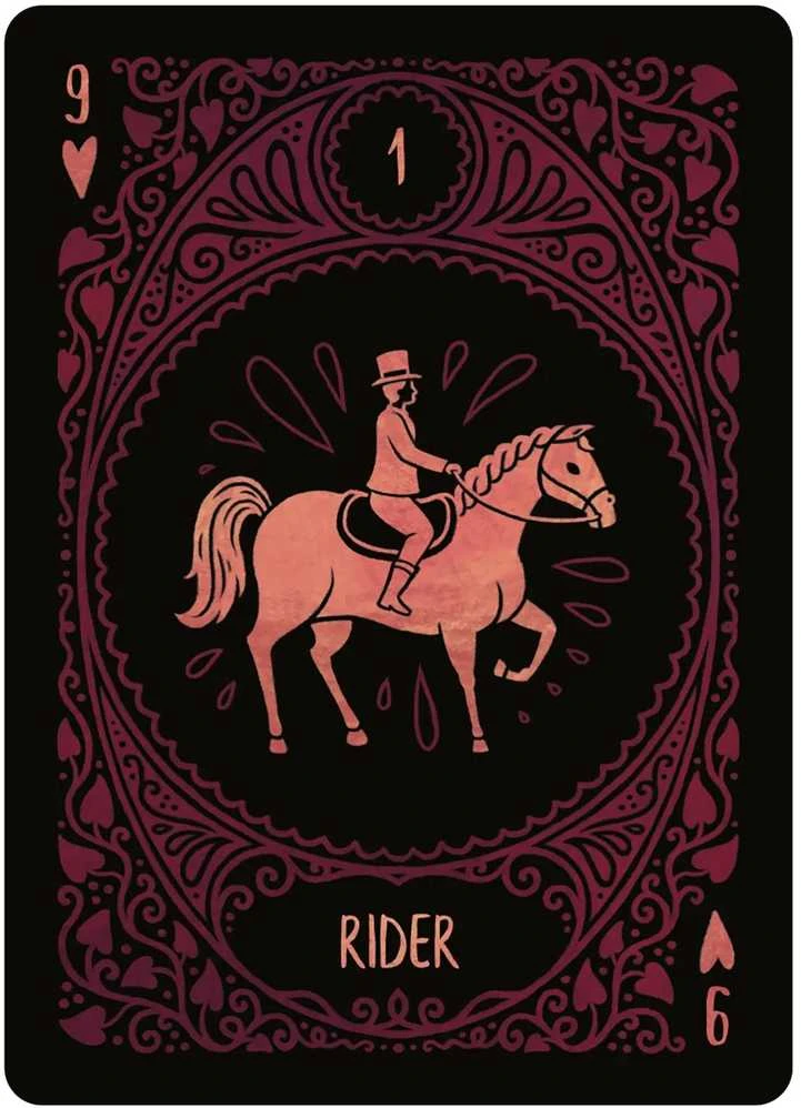 Us Games Systems Folk Art Lenormand liaudies meno būrimo kortos, spalvinga kaladė