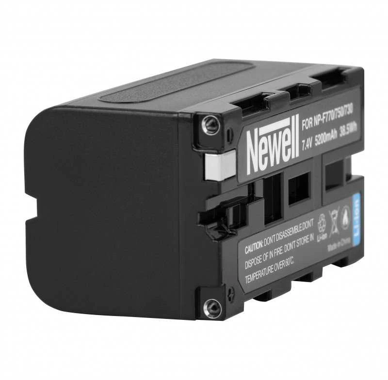Dviejų kanalų įkroviklio ir dviejų NP-F770 baterijų Newell DL-USB-C rinkinys , skirtas Sony