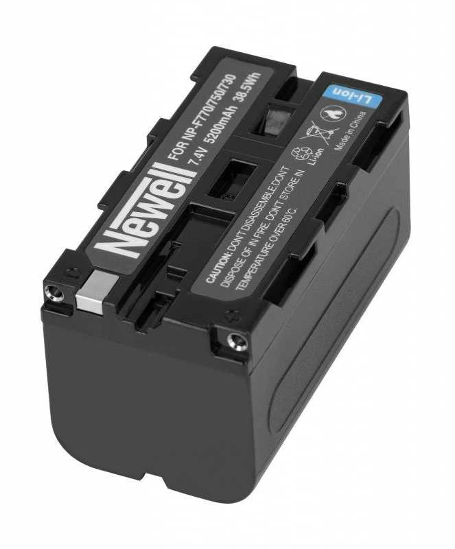 Dviejų kanalų įkroviklio ir dviejų NP-F770 baterijų Newell DL-USB-C rinkinys , skirtas Sony