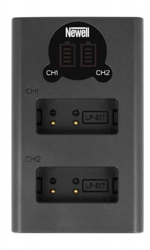 Dviejų kanalų įkroviklis ir LP-E17 akumuliatorius Newell DL-USB-C skirtas Canon