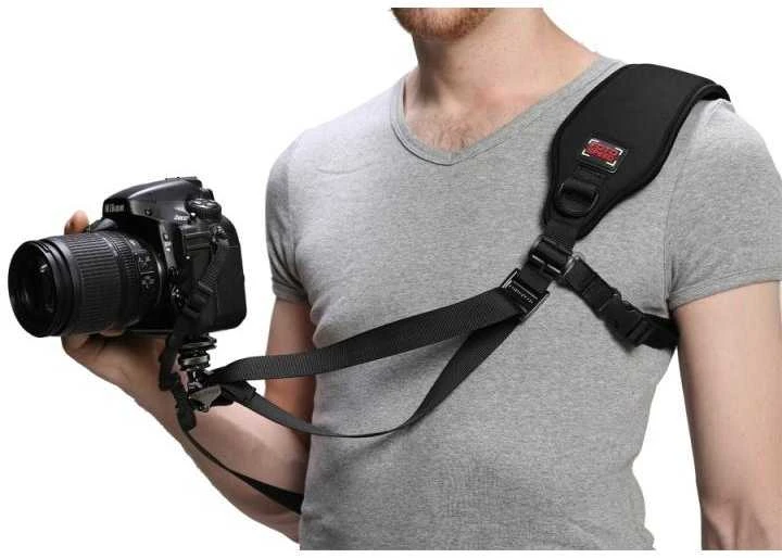 Dvigubas peties dirželis GGS Fotospeed F7 kameroms