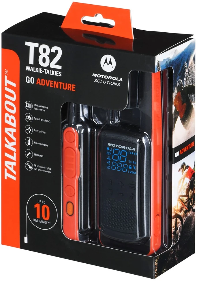 Radijo stotelė - racija  MOTOROLA TALKABOUT T82  2vnt.