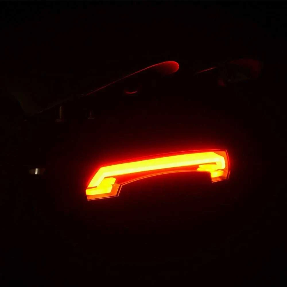 Rockbros LKWD-R1 Rear Bike Light with lazerinis and Remote Control + Micro USB – USB-A Cable – juodos spalvos