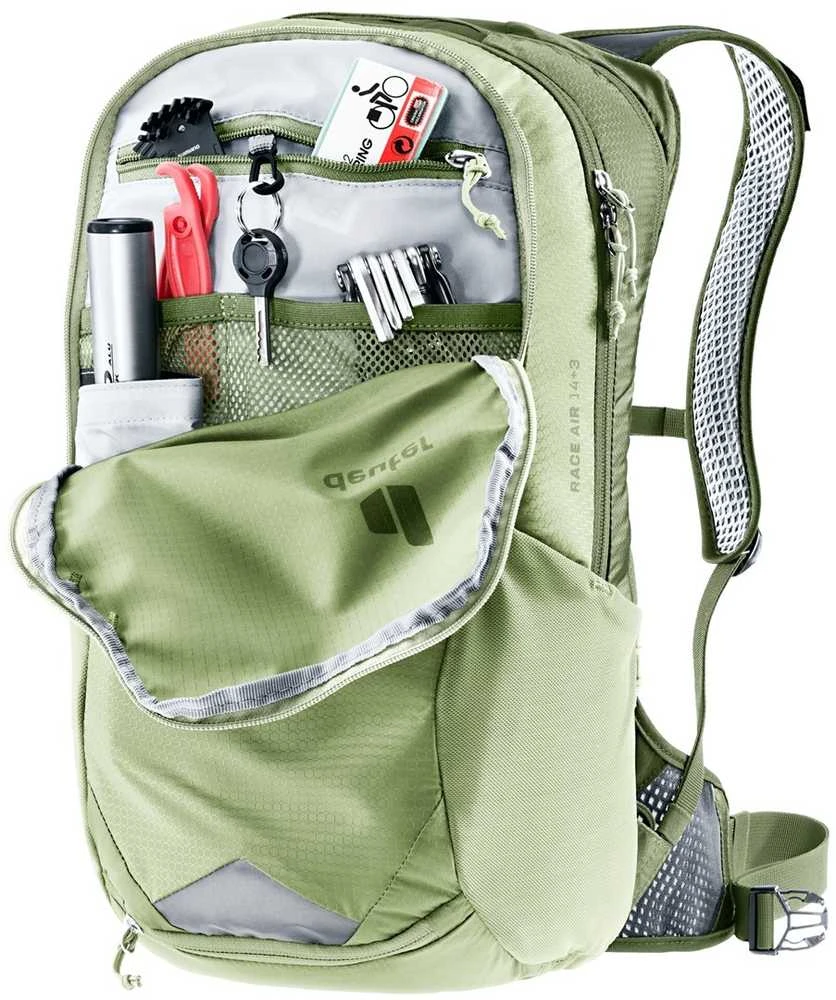 Dviratininkų kuprinė Deuter Race Air 14+3 - Clover