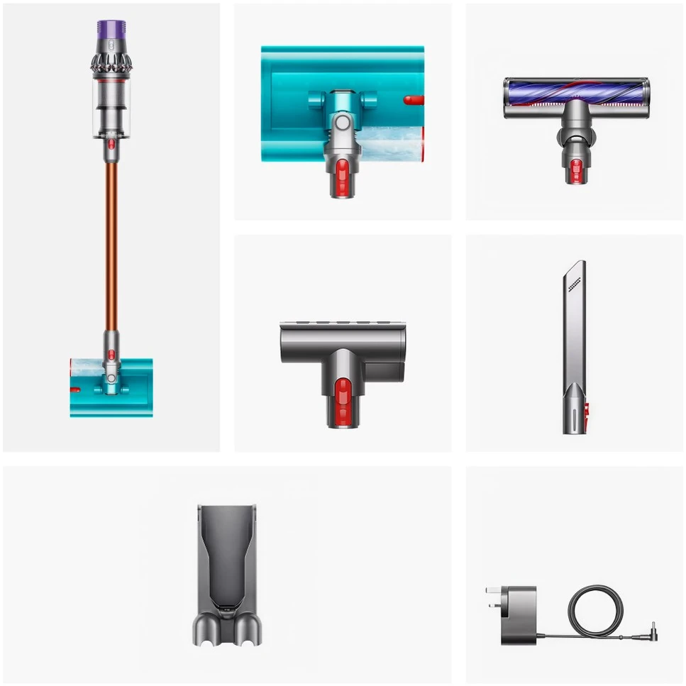 Dyson V10 Submarine 2-in-1 Laidinė Dulkių Siurblys Baterijomis Sausas & Šlapias Be Maišelio 0.76 L Varis, Pilkas
