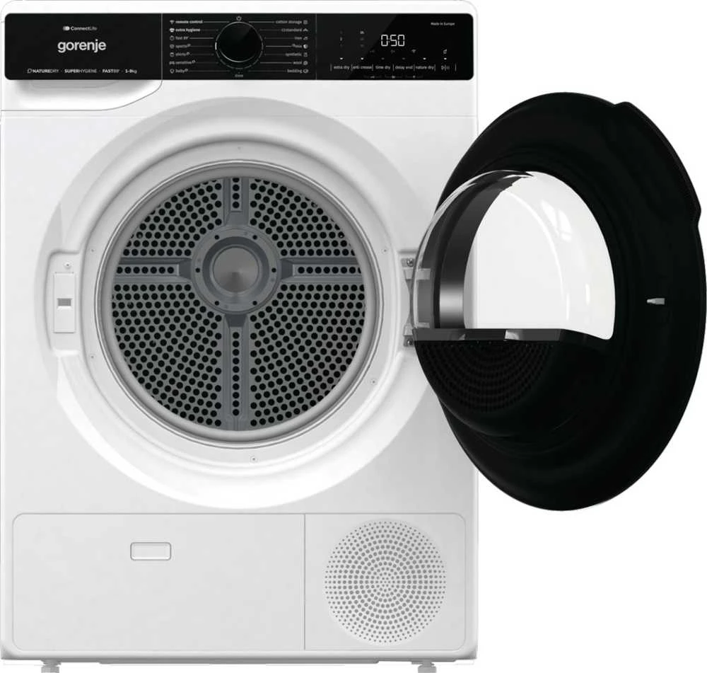 Džiovyklė Gorenje DPNA92WIFI tumble dryer Freestanding Front-load 9kg A++ Juodas, Baltas