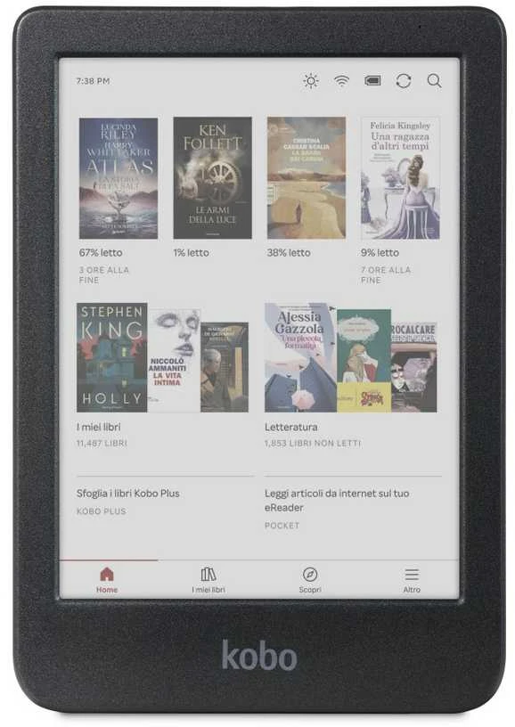 E-knygų Skaityklė - Rakuten Kobo Clara 16 GB, Juodas