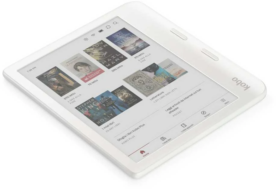 El. Knygų Skaityklė - Rakuten Kobo Libra Colour 32 GB Wi-Fi Baltas
