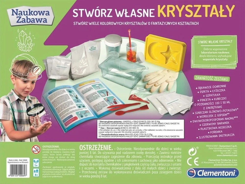 Clementoni rinkinys – susikurkite savo kristalus
