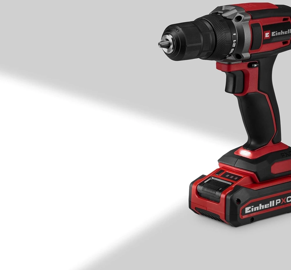 EINHELL Cordless Smūginis gręžtuvas Driver TE CD 18/52 Li I be akumuliatoriaus ir kroviklio