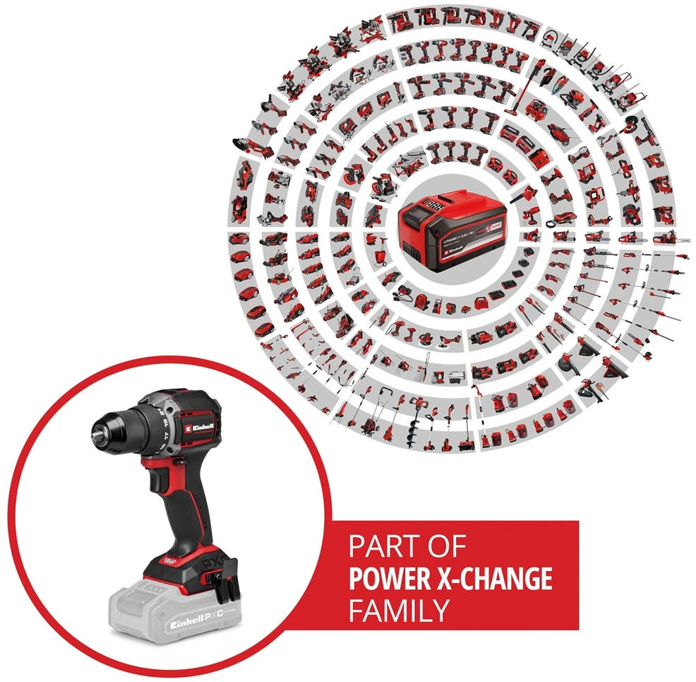 EINHELL Cordless Drill Driver 18V TP CD 18/70 C Li BL be akumuliatoriaus ir kroviklio 4514335