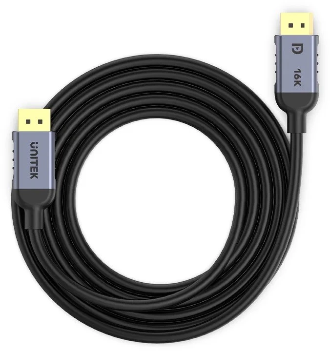 UNITEK C1626GY01-2M DisplayPort 2.1 Juodas