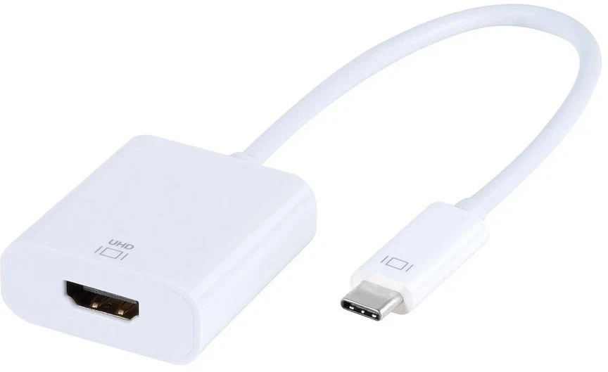 Ekrano Adapteris - Vivanco USB-C Į HDMI Adapteris, 4K 60 Hz, Baltas