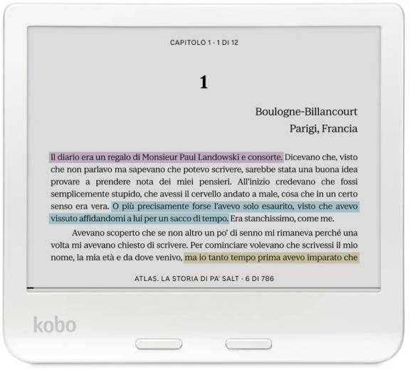 El. Knygų Skaityklė - Kobo Libra Colour 7" 32GB 300 PPI (N428-KU-WH-K-CK) (N428KUWHKCK) (Balta)