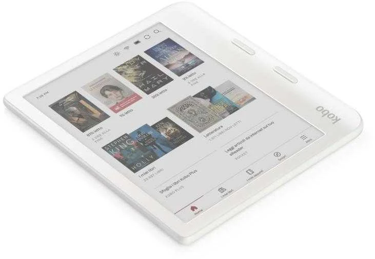 El. Knygų Skaityklė - Kobo Libra Colour 7" 32GB 300 PPI (N428-KU-WH-K-CK) (N428KUWHKCK) (Balta)