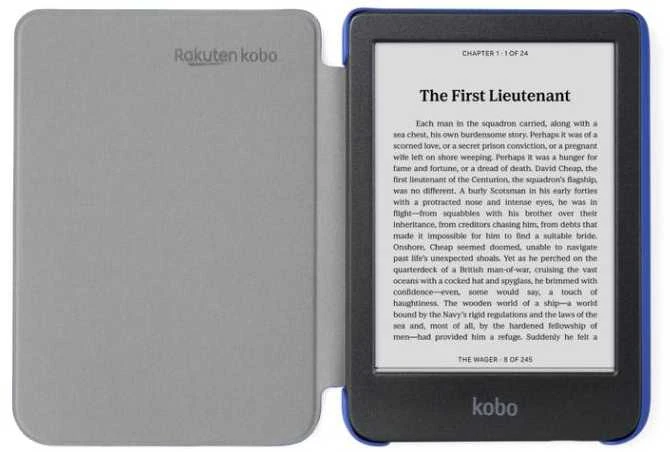 El. Knygų Skaityklės Priedas - Kobo Clara Basic Sleepcover 195x125x20 mm Cobalt Mėlyna