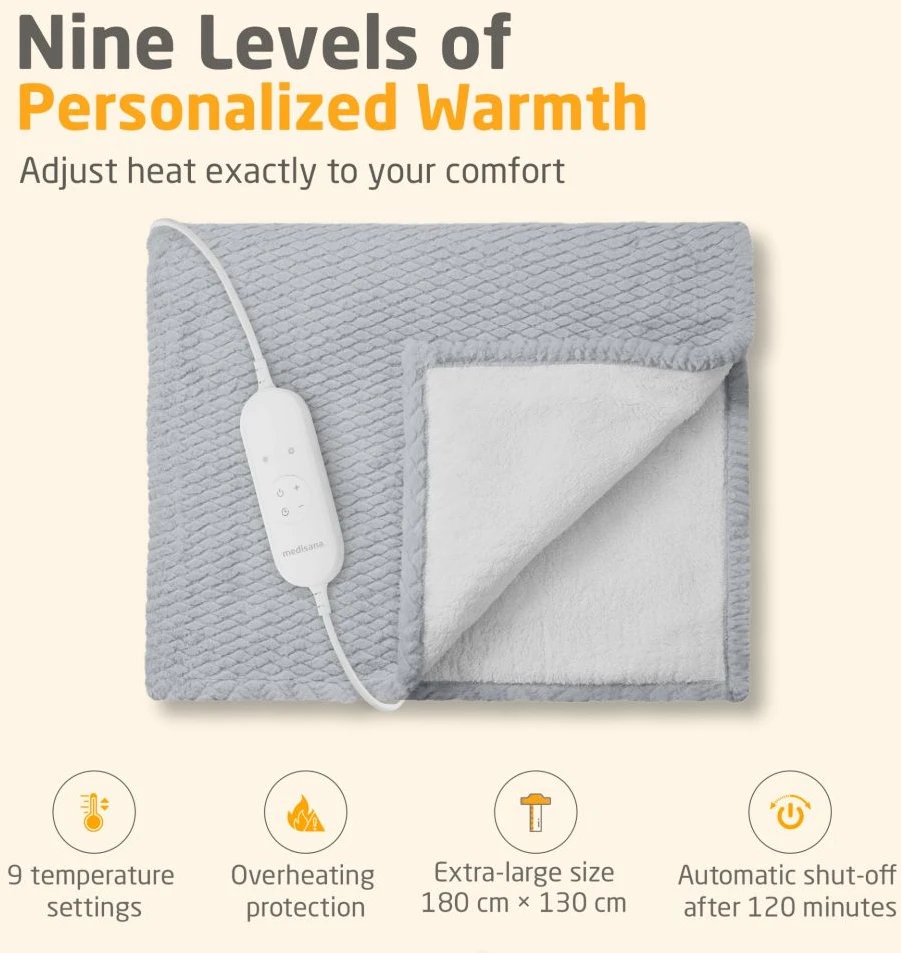 Medisana HB 416 Heated blanket light pilkas