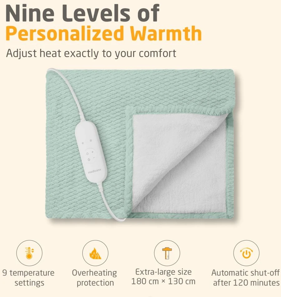 Medisana HB 417 Heated blanket sage žalias