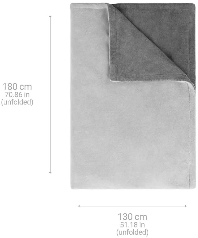 Medisana | Šildymo antklodė | HDW Cozy | Šildymo lygių skaičius 4 | Asmenų skaičius 1-2 | Skalbiamas | Nuotolinio valdymo pultas | Oeko-Tex® standartas 100 | 120 W | Pilkas