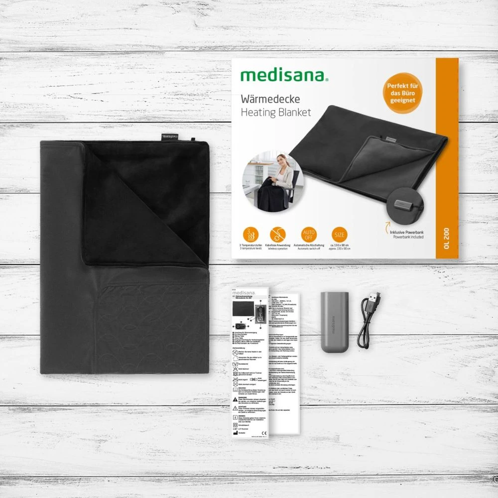 Medisana OL 200 | Šildoma antklodė, juoda